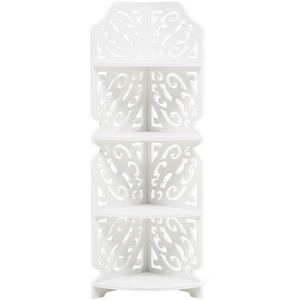 4 Tier White Corner Plant Stand