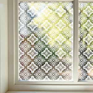 Frosted Privacy Patterned Window Film, elegant Light-Filtering Design