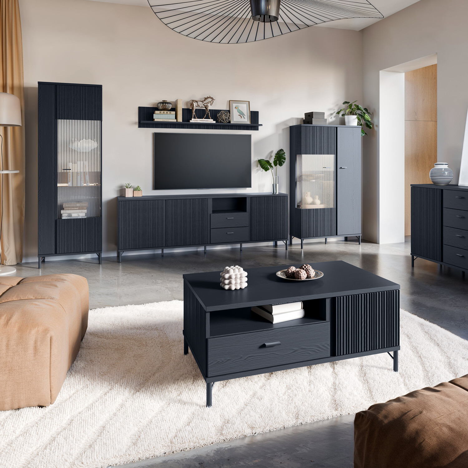 Lusaka Coffee Table - Black Graphite