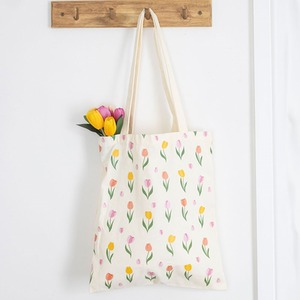 Tulip Print Tote Shopping Carry Bag
