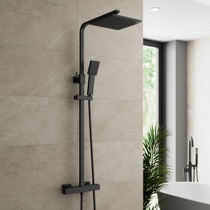 Bathwell Square Thermostatic Mixer Shower Set
