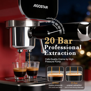 Red 20Bar Espresso Coffee Machine shot 12537454
