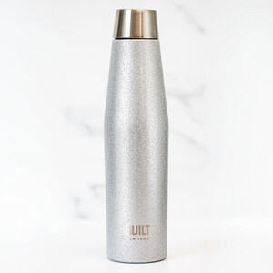 BUILT Apex 540ml Insulated Water Bottle - Silver Glitter