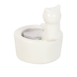 Warm Paws Cat Tealight Holder Cozy Home Decor Gift