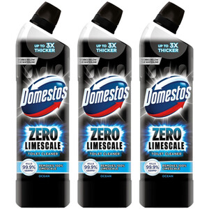 Domestos Zero Limescale Ocean Antibacterial Toilet Gel