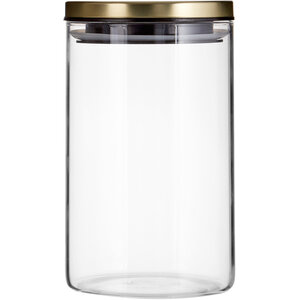 Freska Glass Storage Jar with Gold Lid 950ml