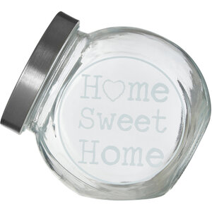 Olivia 700ml Glass Storage Jar with Metal Lid