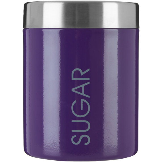 Purple Enamel Sugar Canister