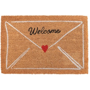 Natural Love Letter Coir Doormat