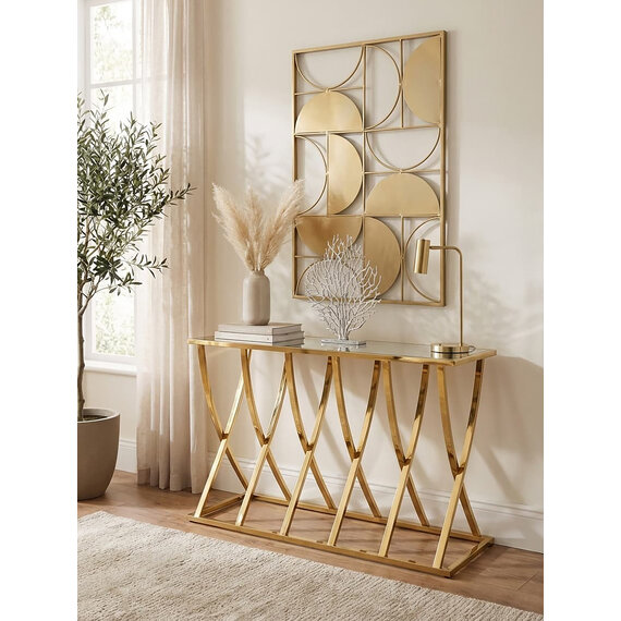 Reena Gold Console Table