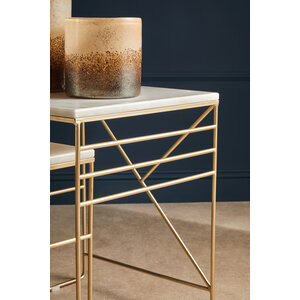 Avantis Marble Set Of 2 Square Nesting Tables