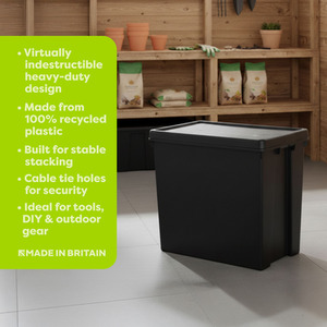 Wham Bam 2 x 92L Heavy Duty Boxes with Lids