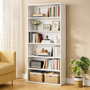 Bookcase with Open Compartments, 3-Tier Storage Shelf