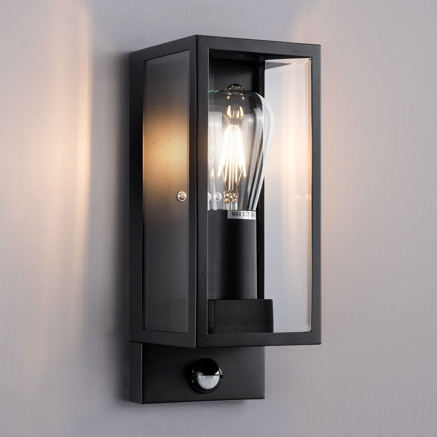 Image of Outdoor Wall Light - Black /&hellip;