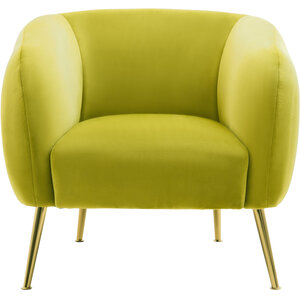 Yasmeen Olive Velvet Armchair