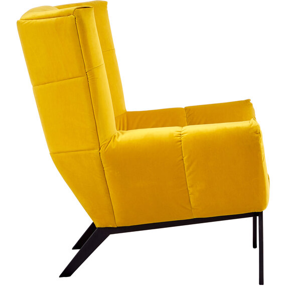 Maiko Yellow Fabric Armchair