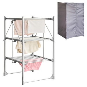 Zennox 3 Tier Folding Heated Clothes Dryer with Digital Timer, 3 Heat Settings & Cover