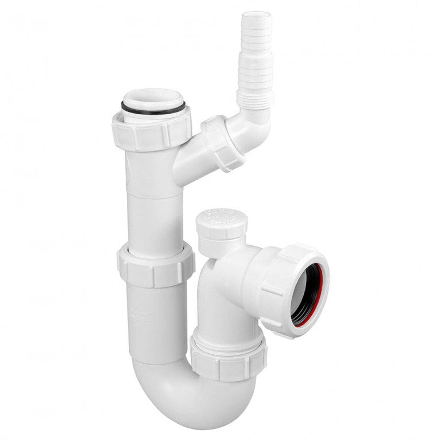 Mcalpine Unisex White Wm15v Adjustable Sink Trap With 135° Swivel Nozzle With Anti-Syphon In - Image 3