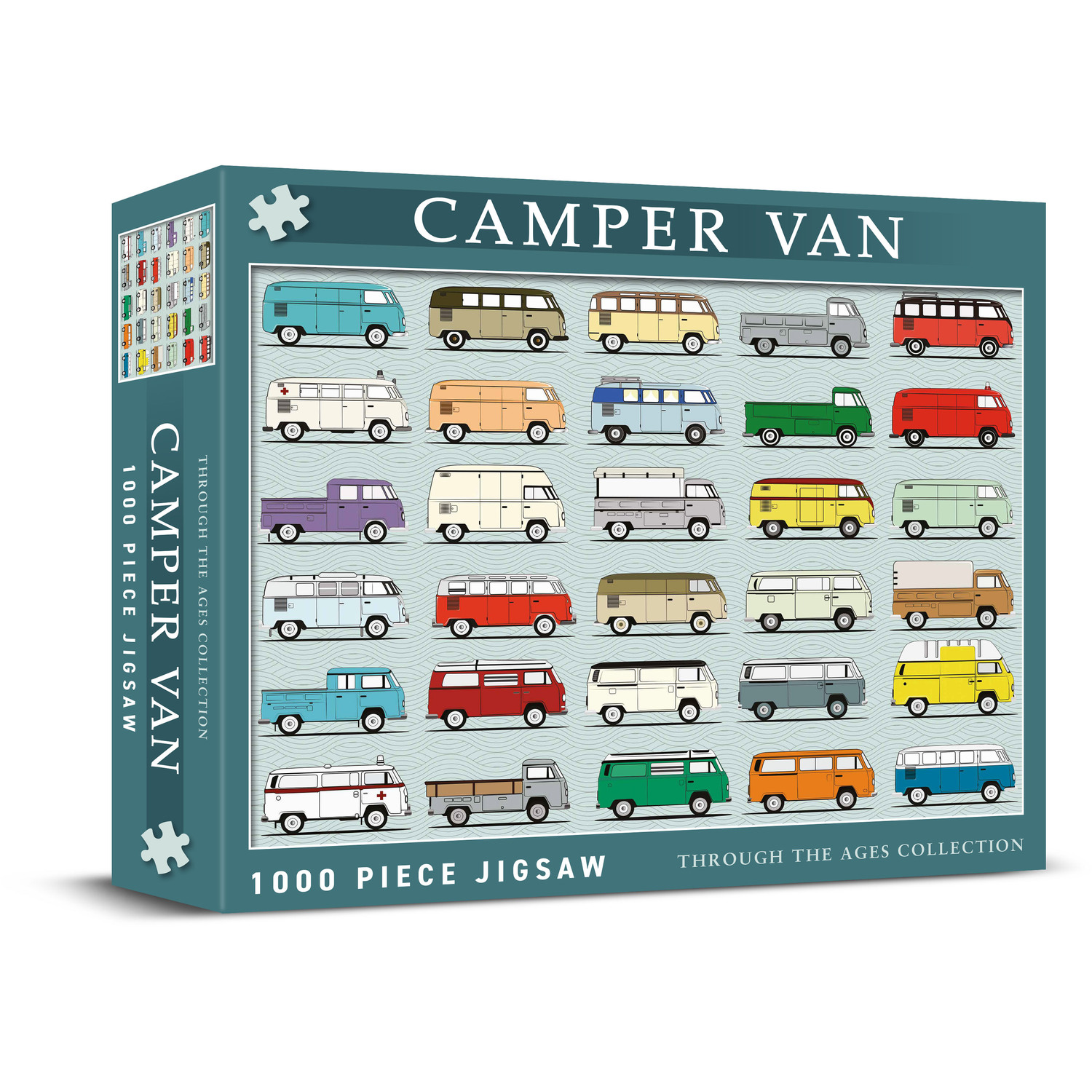 Coach House Partners Unisex Multicolor Camper Van Jigsaw 1000 Pieces Colour - Image 3