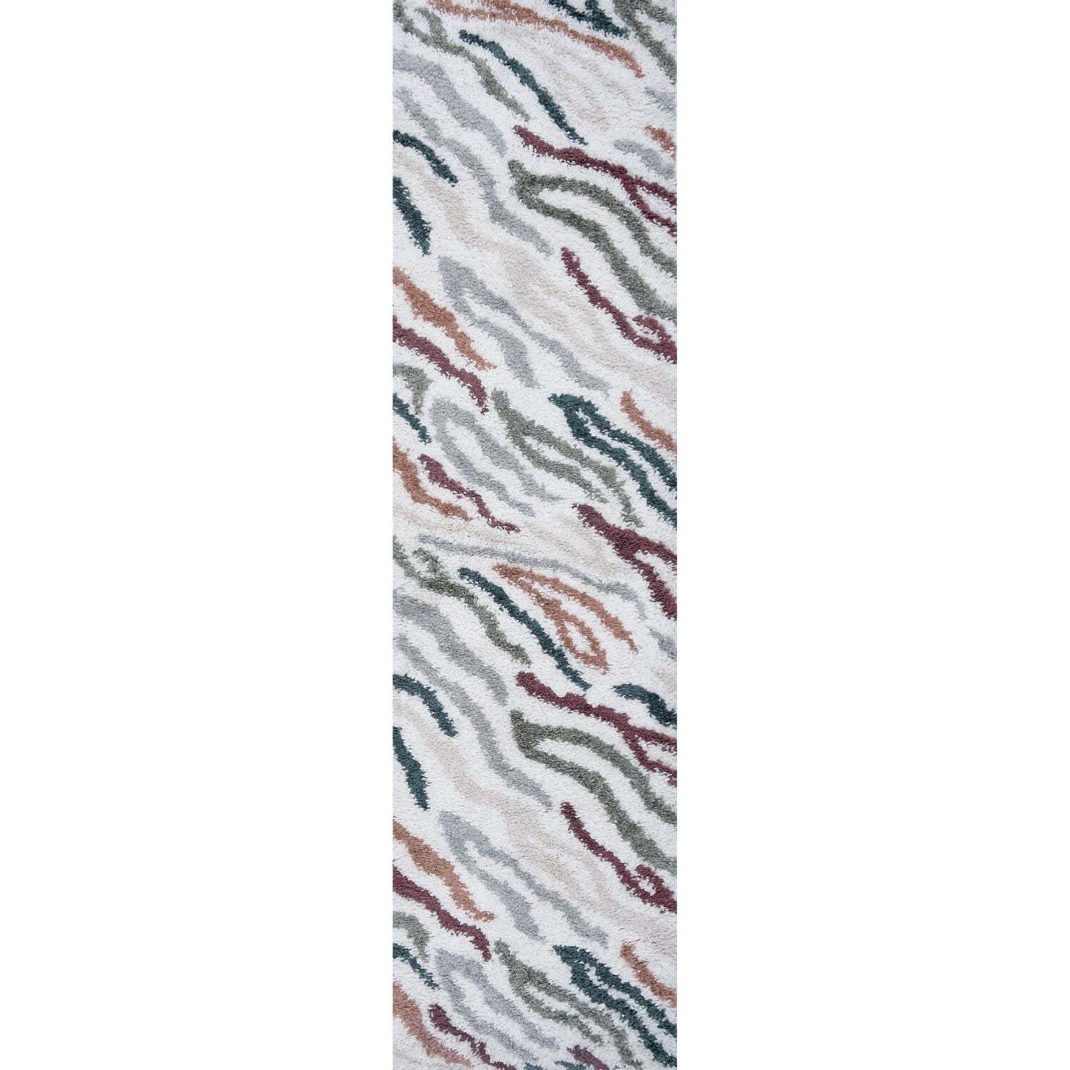 The Rugs Moodi Shaggy Multicolour Tidecrest Rug - 80X300 Cm - Image 3