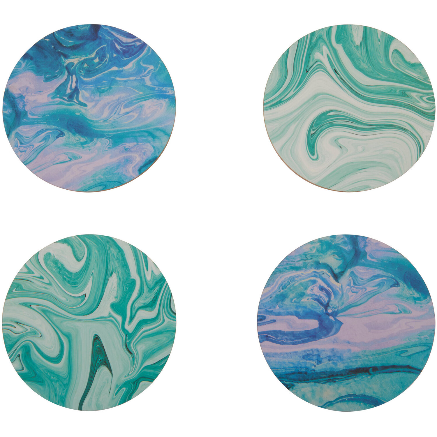 Image of Mimo Set Of 4 Marble Wave&hellip;