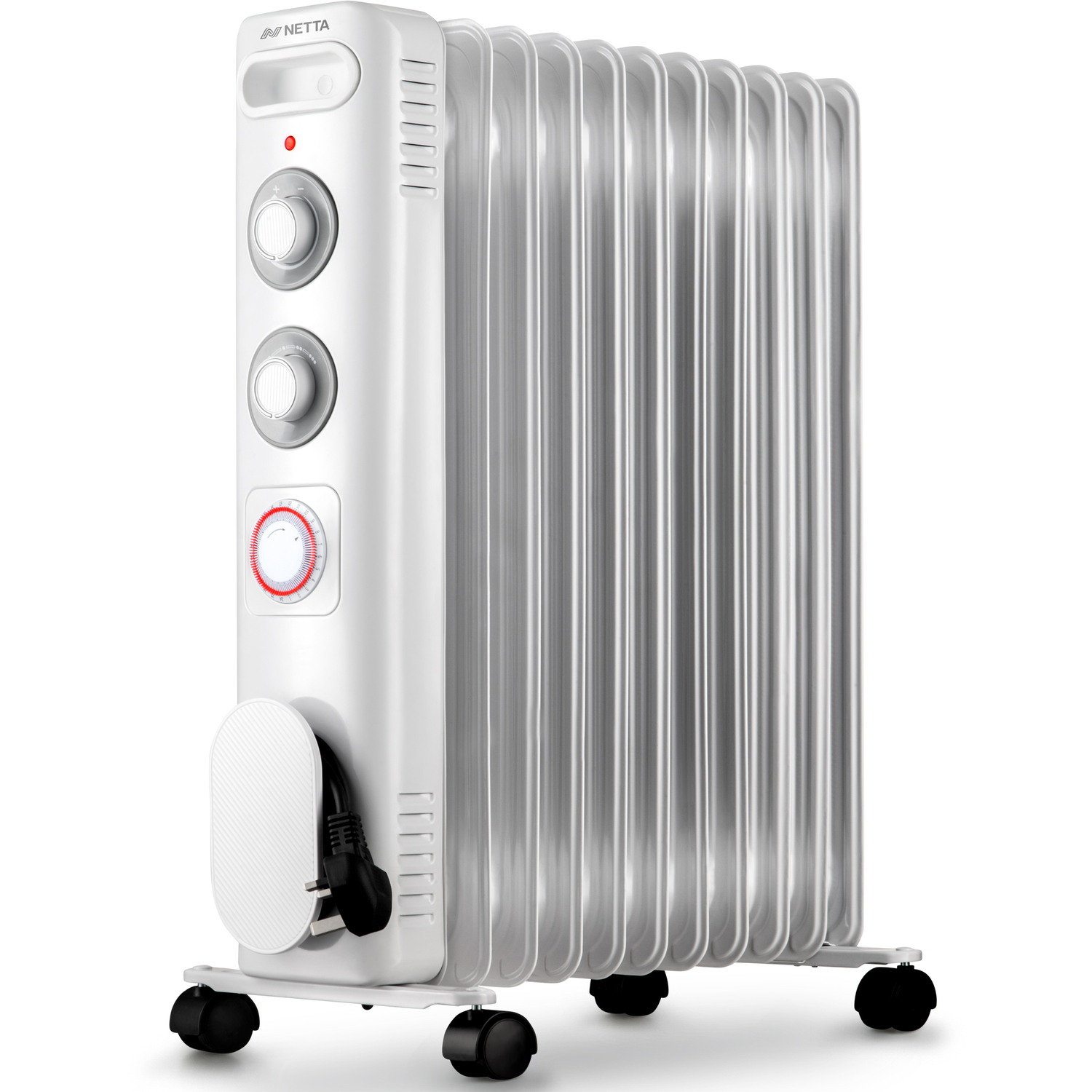 Netta 2500W Oil Heater - White - White