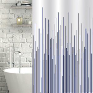 Showerdrape City White Shower Curtain
