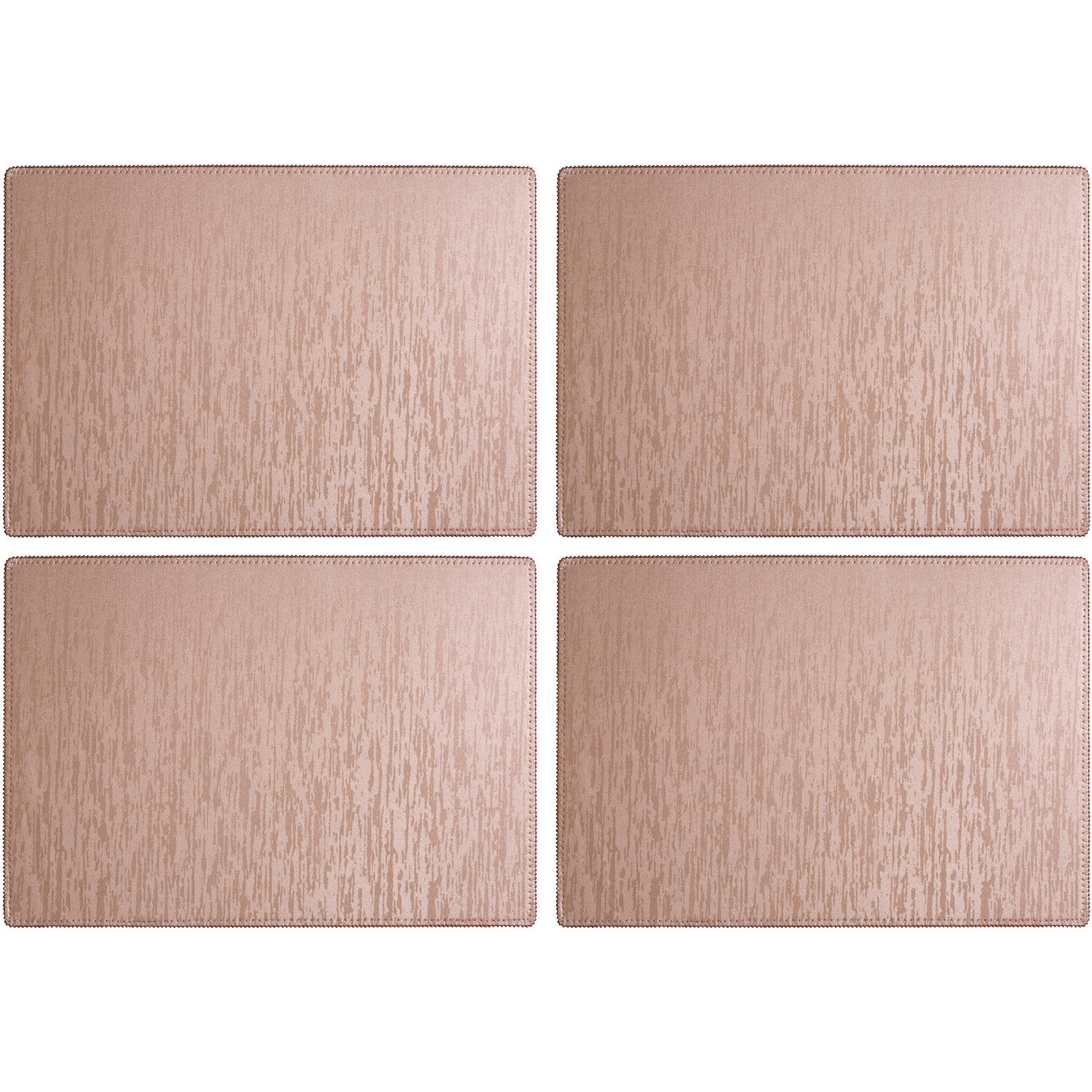 Maison By Premier Knightsbridge Set Of 4 Rectangular Placemats - Gold