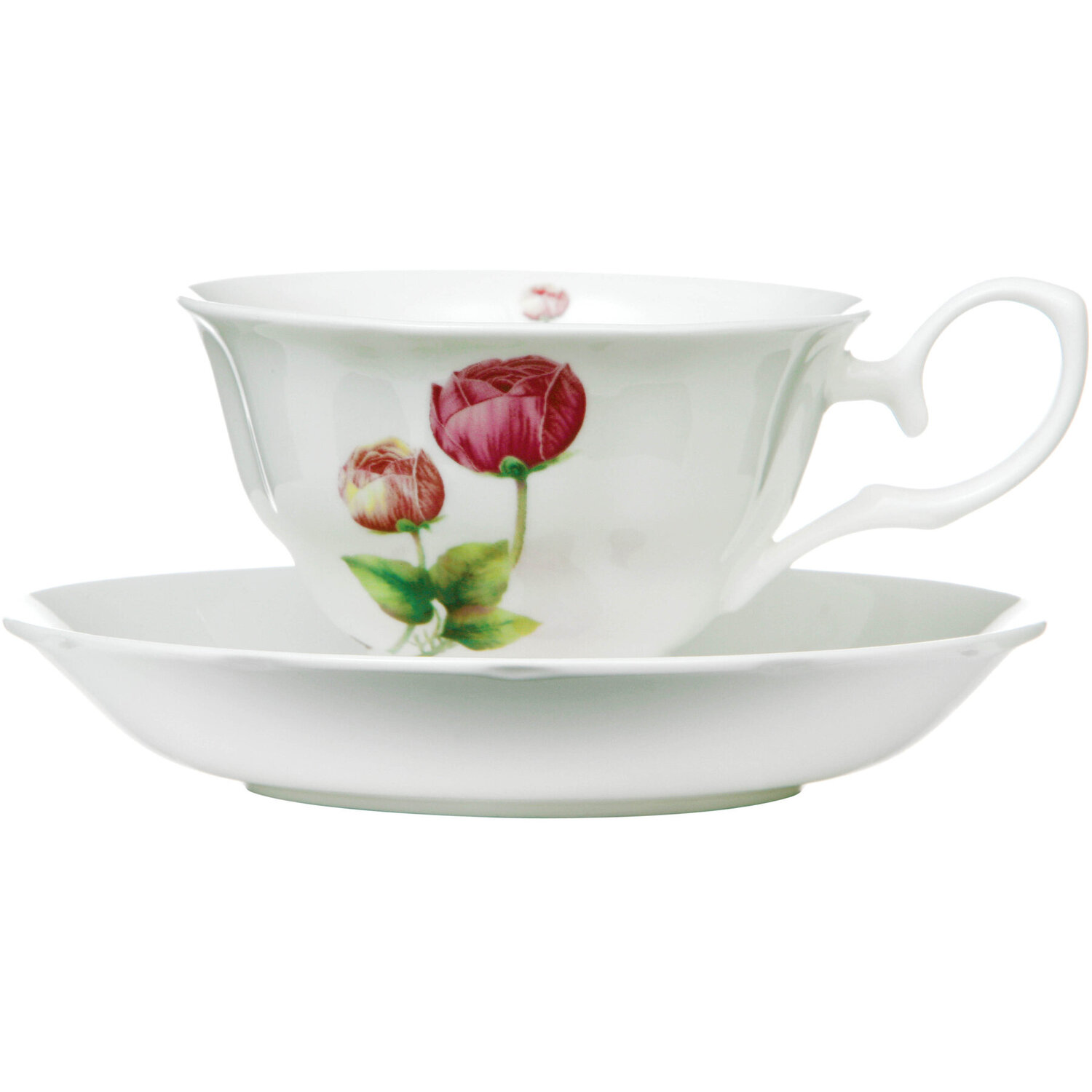 Peony Cup And Saucer - Assorted