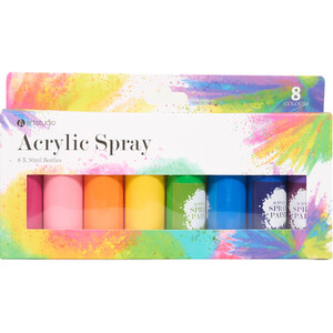 Set of 8 Acrylic Spray Paints