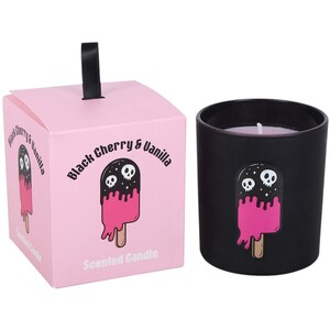 Scented Jar Candle With a Gothic Illustration