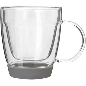 Amari Double Wall Glass Mug with Silicone Base 220ml