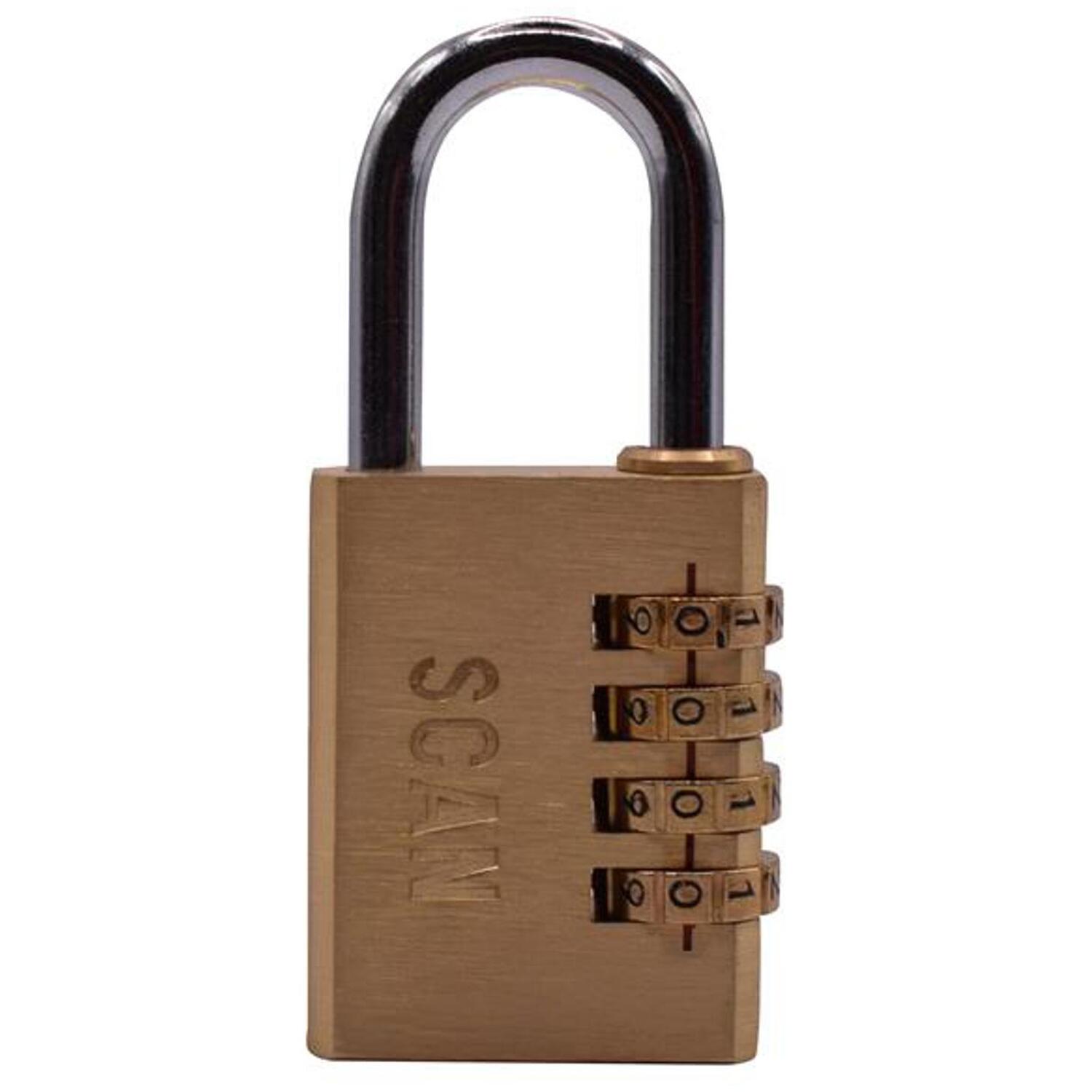 Scan SCAPLB38COM Brass Combination Padlock 38mm - Image 7