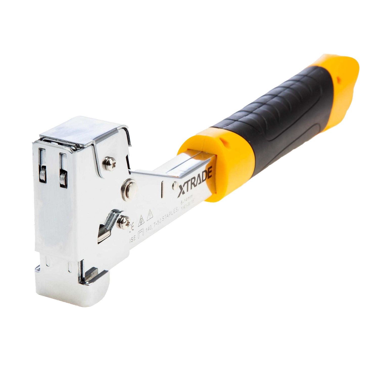 Xtrade Pro Heavy Duty Hammer Tacker - Silver/Black/Yellow