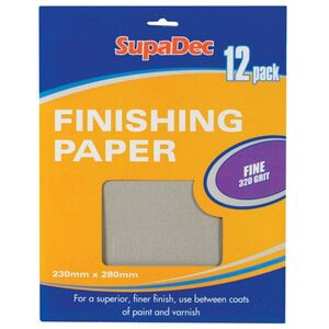 SupaDec Sandpaper (Pack of 12)
