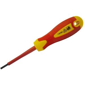 Faithfull Slotted Soft Grip Vde Screwdrivers