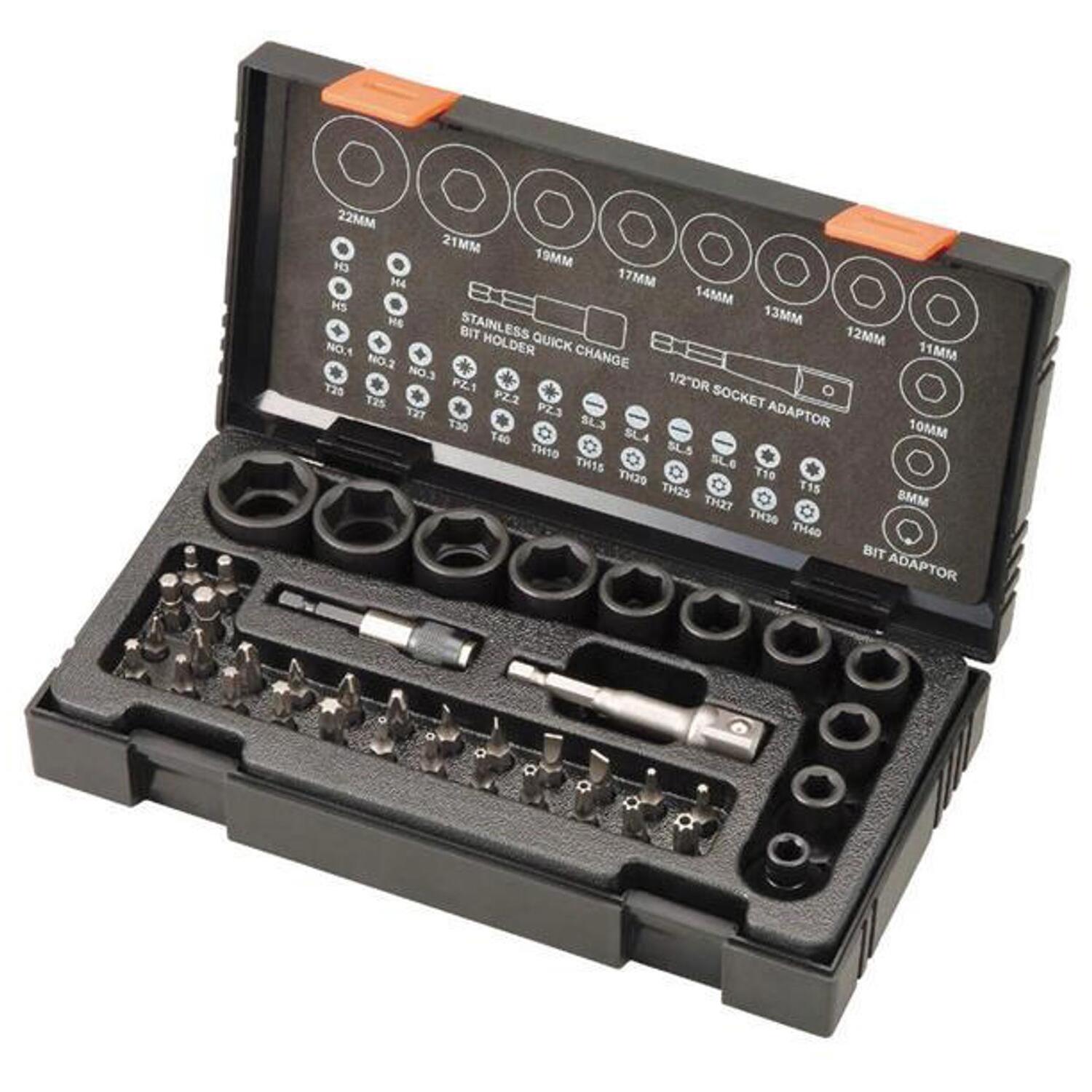 Hikoki 41 Piece 1/2In Impact Socket & Bit Set 752500 - Image 8
