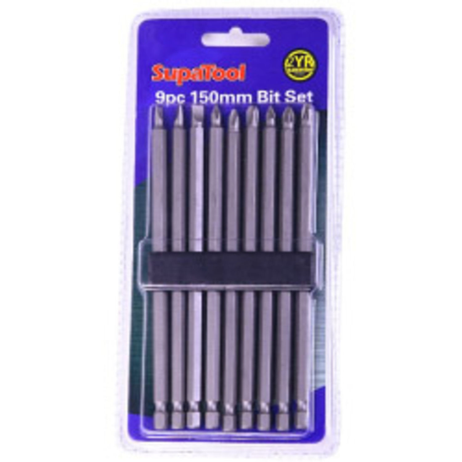 Supatool Drill Bit Set (Pack Of 9) - Silver