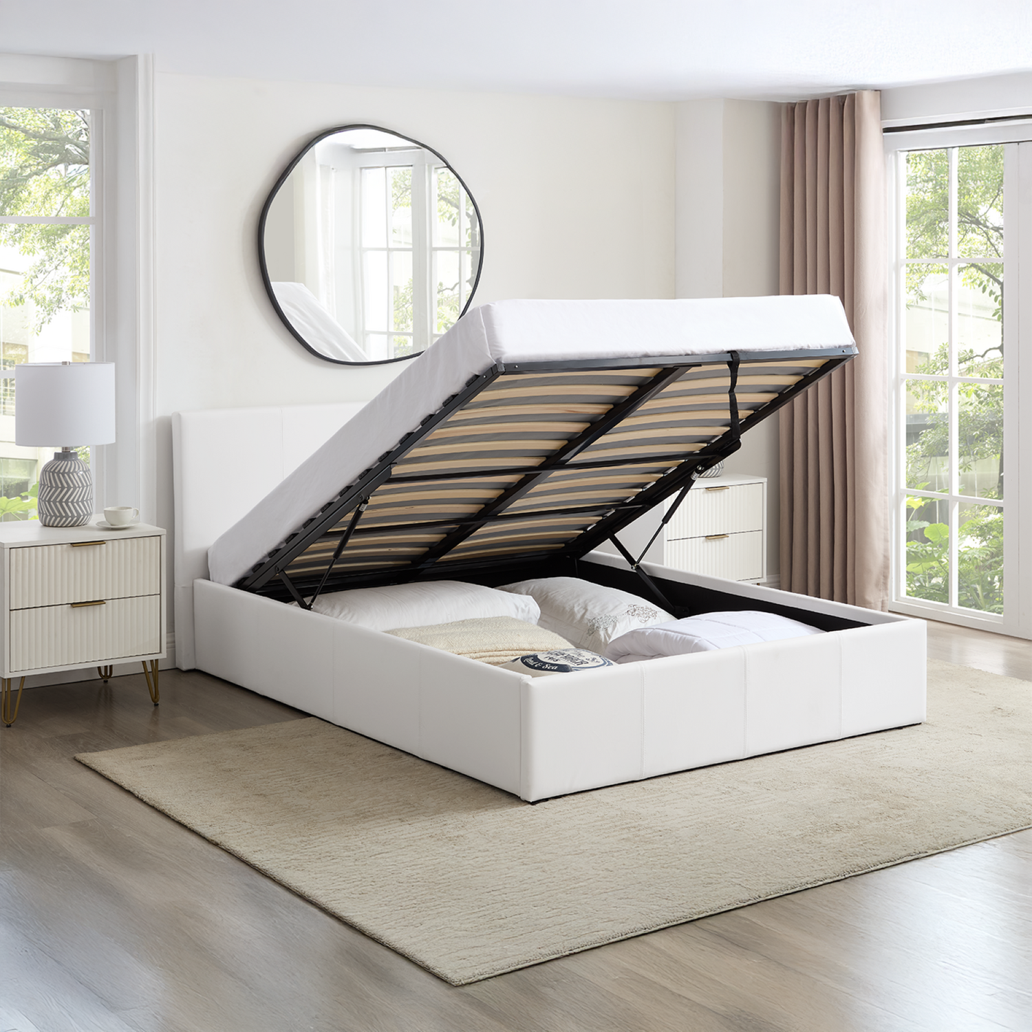 Luna King Ottoman Storage Bed