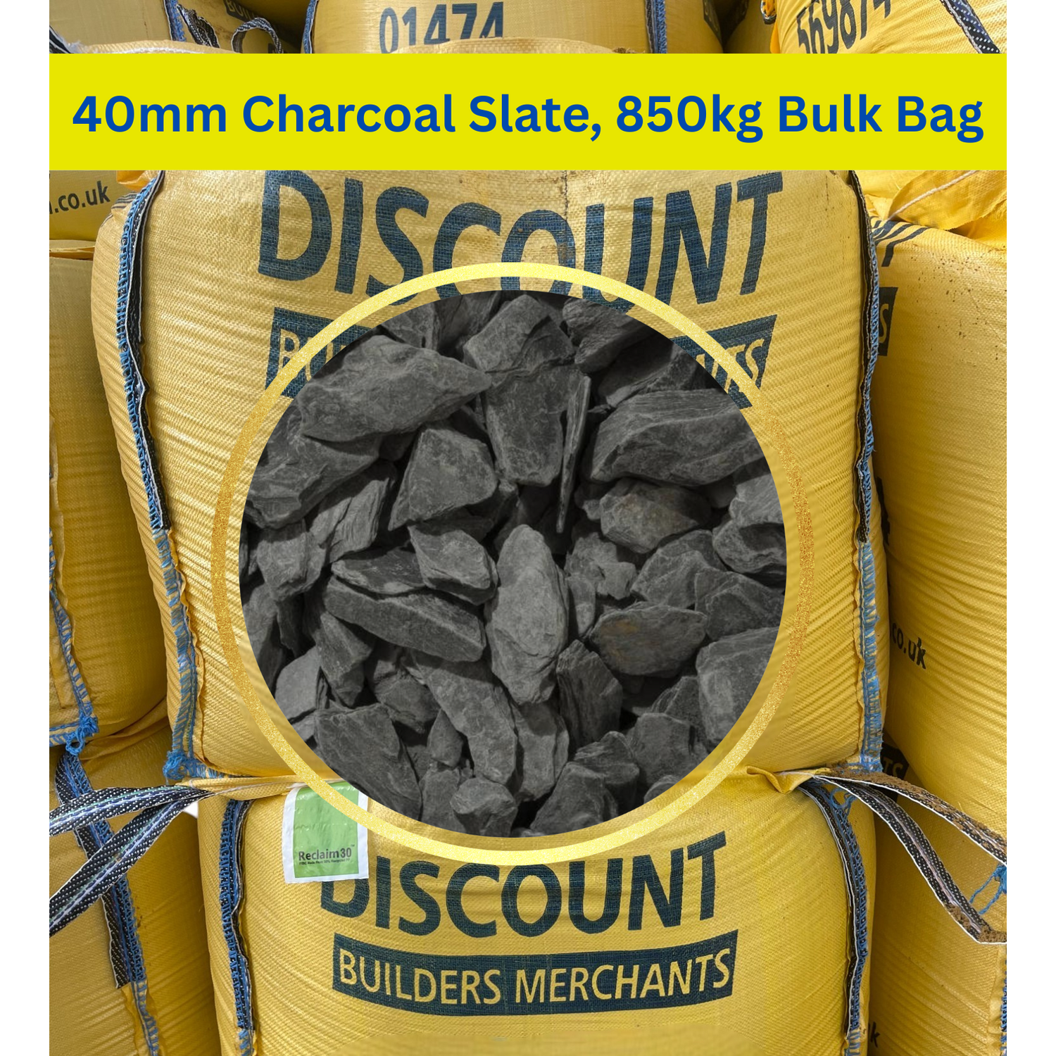 Bulk 40mm Charcoal Slate Free LOCAL Delivery/collection Northfleet - Image 2