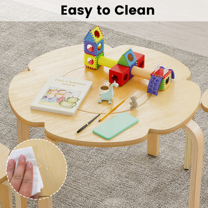 Flower-Shaped Toddler Desk Chair Set