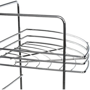 Dara 5 Tier Chrome Corner Storage Rack
