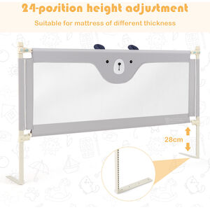 Double Lock Toddler Safety Bed Rail Guard