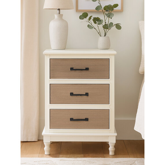 Heritage White 3 Drawer Chest