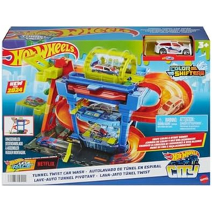 Hot Wheels Colour Changing Tunnel Car Wash Set