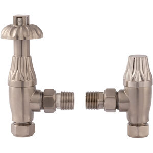 Heating Accessories Thermostatic Radiator Valve Pack, Satin Nickel