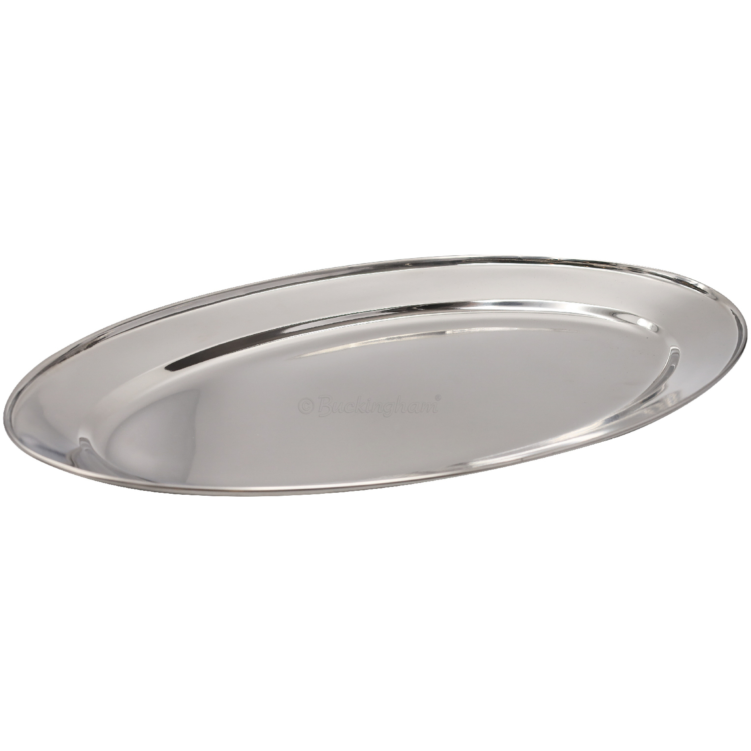 Image of Buckingham Stainless Steel Oval Platter Serving&hellip;