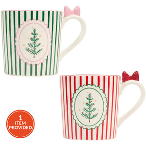 Christmas Stripey Mug