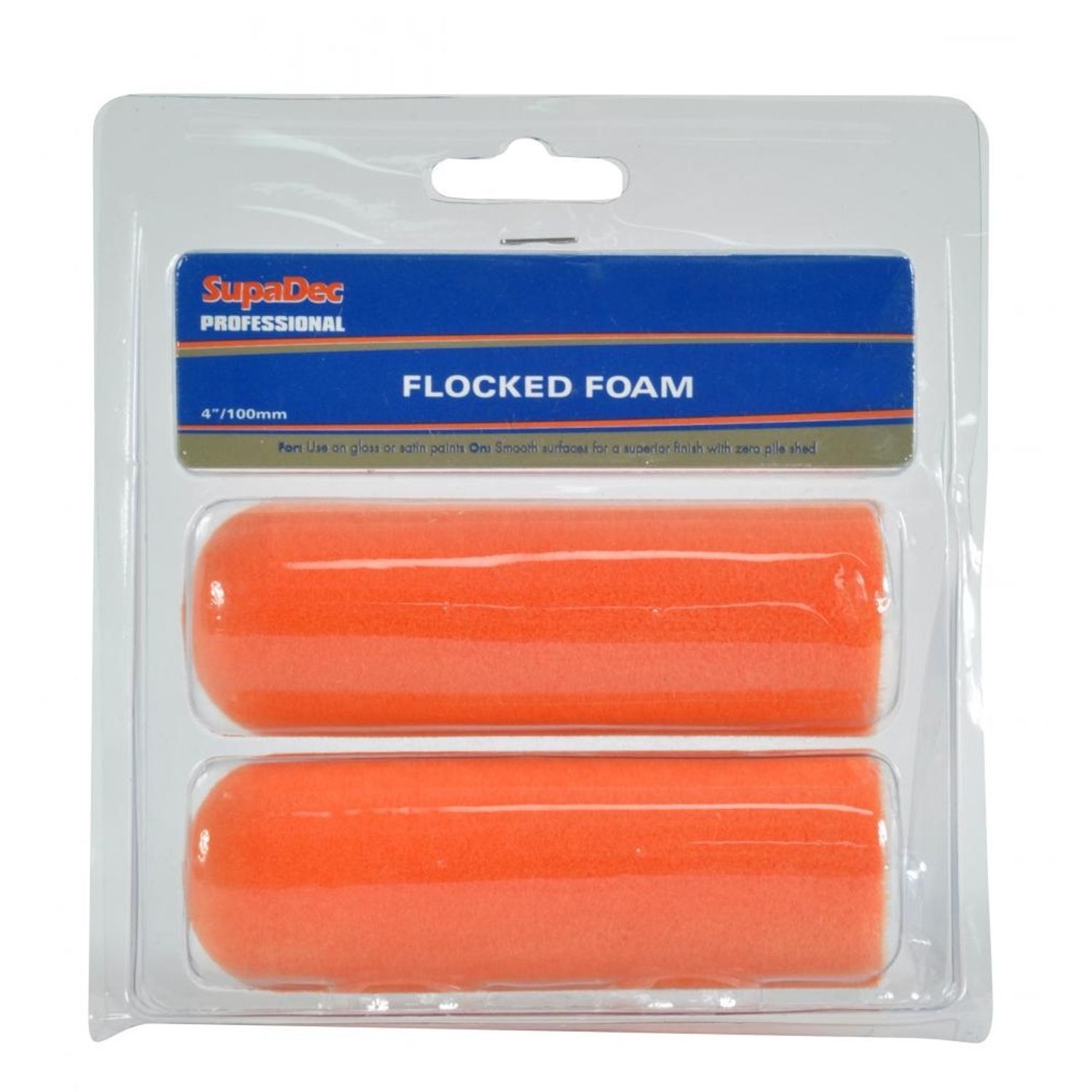 Supadec Flocked Foam Roller (Pack Of 2) - Orange