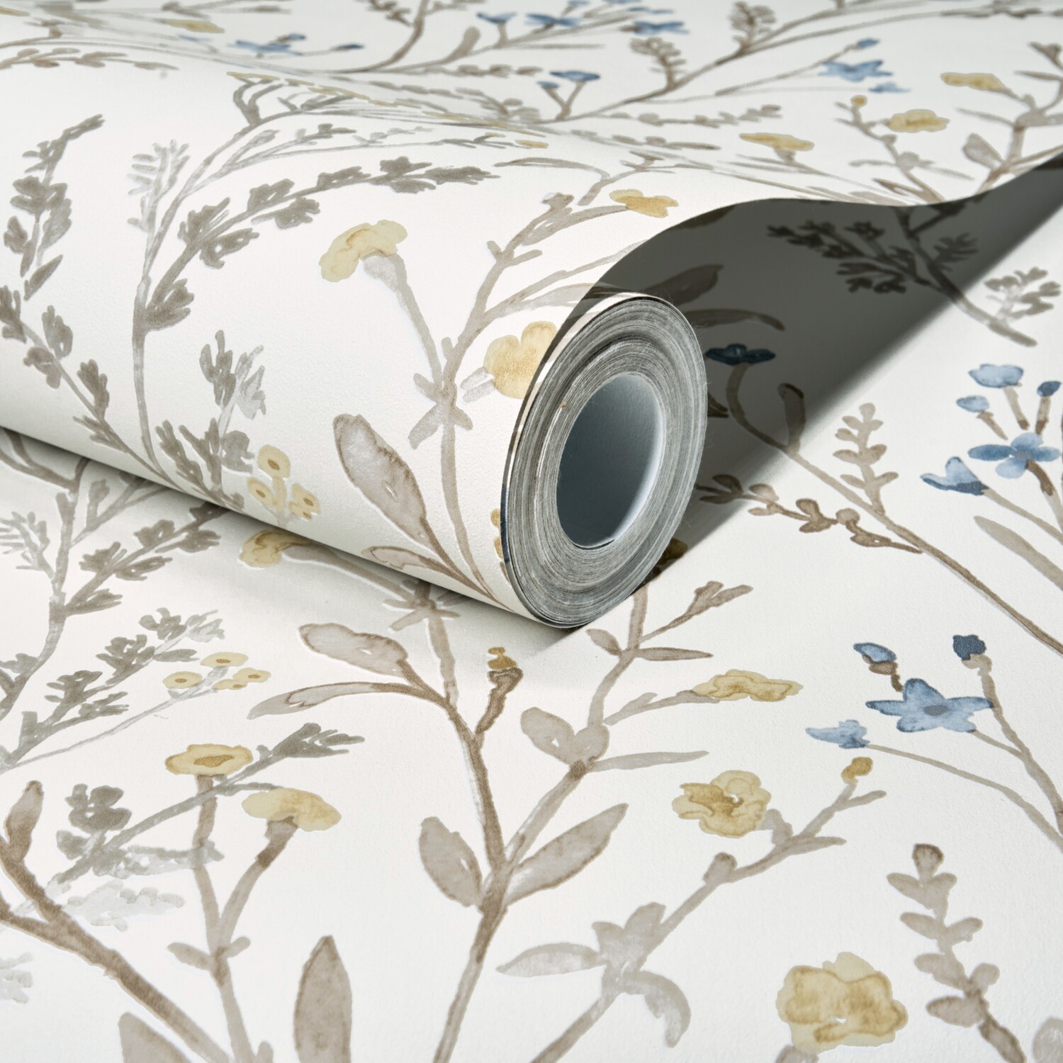 Grandeco Boutique Spring Leaf Pvc- Free Wallpaper - Yellow